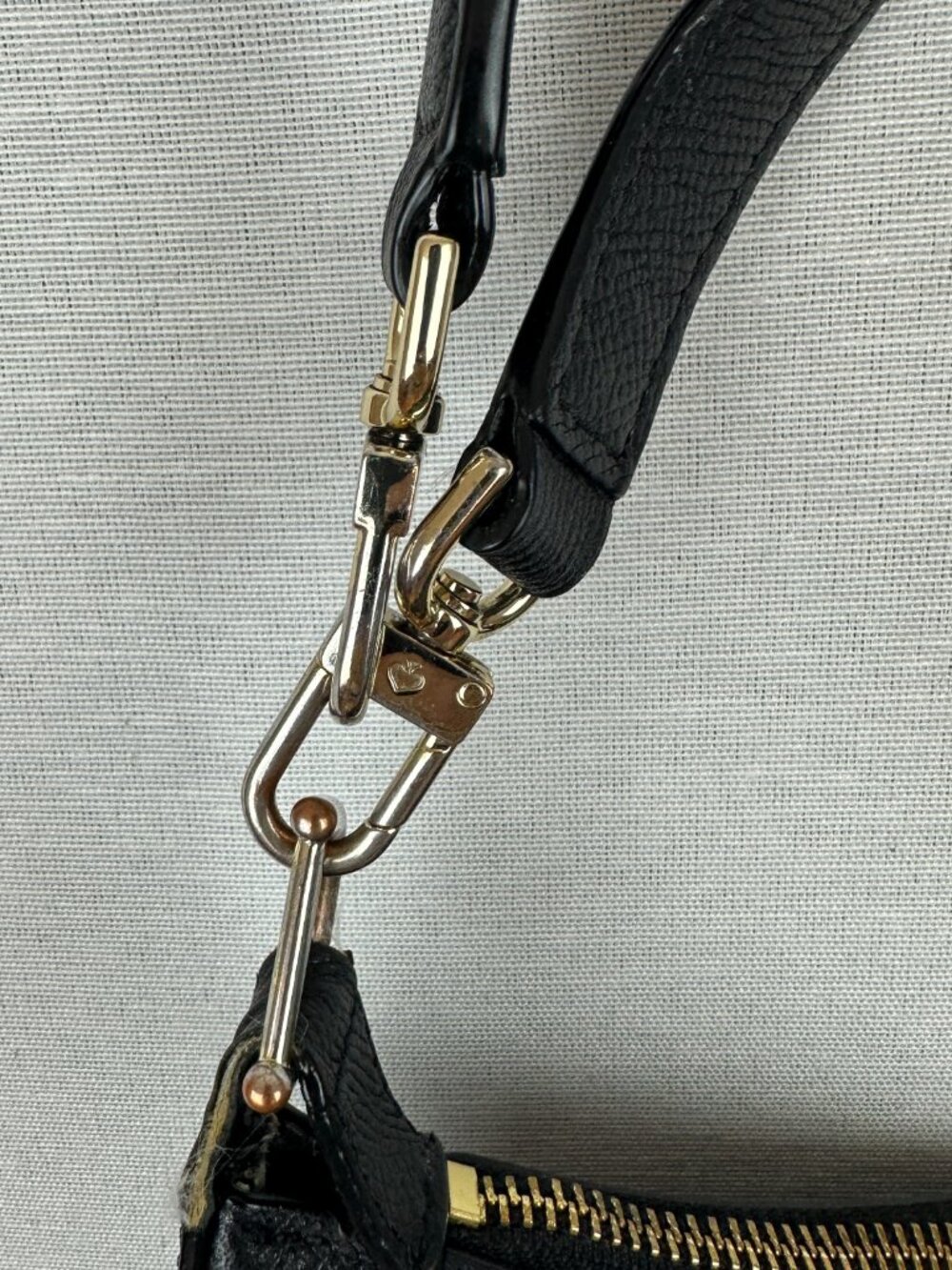 KATE SPADE NEW YORK GREENE STREET KAIA PEBBLED LEATHER SHOULDER BAG IN BLACK - Picture 8 of 12
